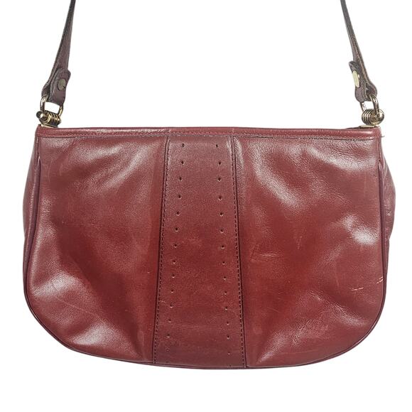 Etienne Aigner Vintage Cordovan Leather Over-the-Shoulder Handbag - Picture 4 of 14